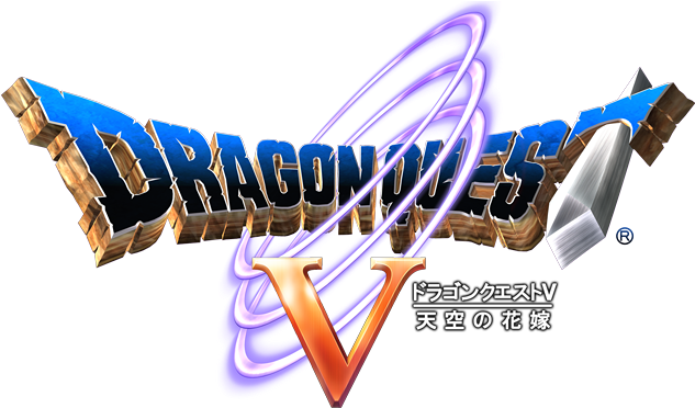 Dragon Quest V Logos - Dragon Quest V Logo (650x382), Png Download