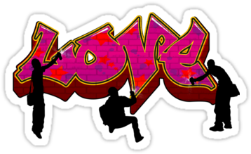 Stickers Tags - Graffiti Love (375x360), Png Download