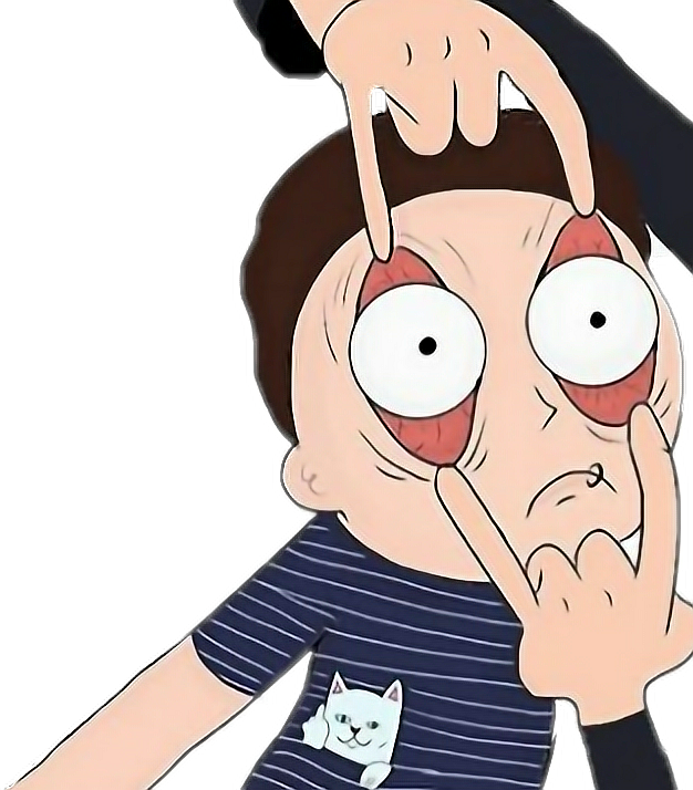 I L O V E This Fanart Morty - Cartoon (626x714), Png Download