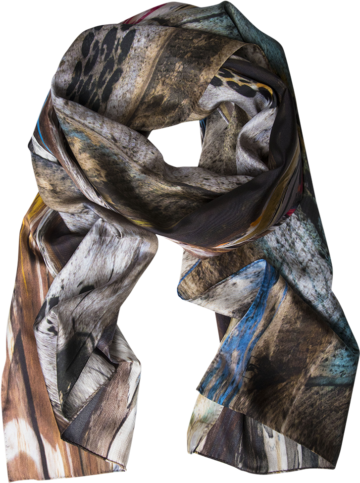 Graffiti Ii Silk Story Scarf, Wearable Art (883x1200), Png Download