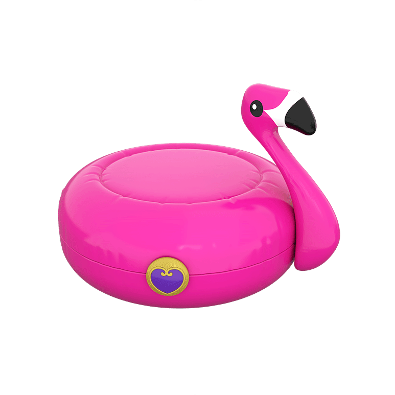 Polly Pocket Pocket World Flamingo Floatie Compact - Flamingo Polly Pocket 2018 (788x788), Png Download