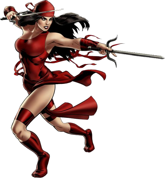 Elektra - Elektra Marvel Comics (543x586), Png Download