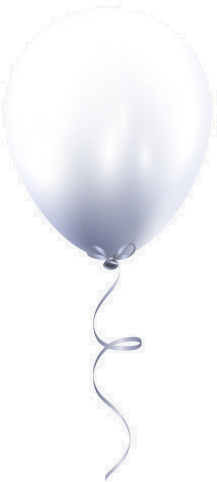 White Balloon - Balloon (260x505), Png Download