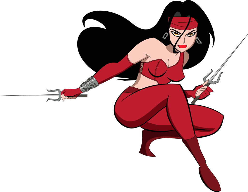 Tumblr Nwody5z9f51tijkw9o8 1280 - Elektra Cartoon (1024x795), Png Download