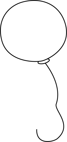 Black And White Balloon - Circle (263x550), Png Download