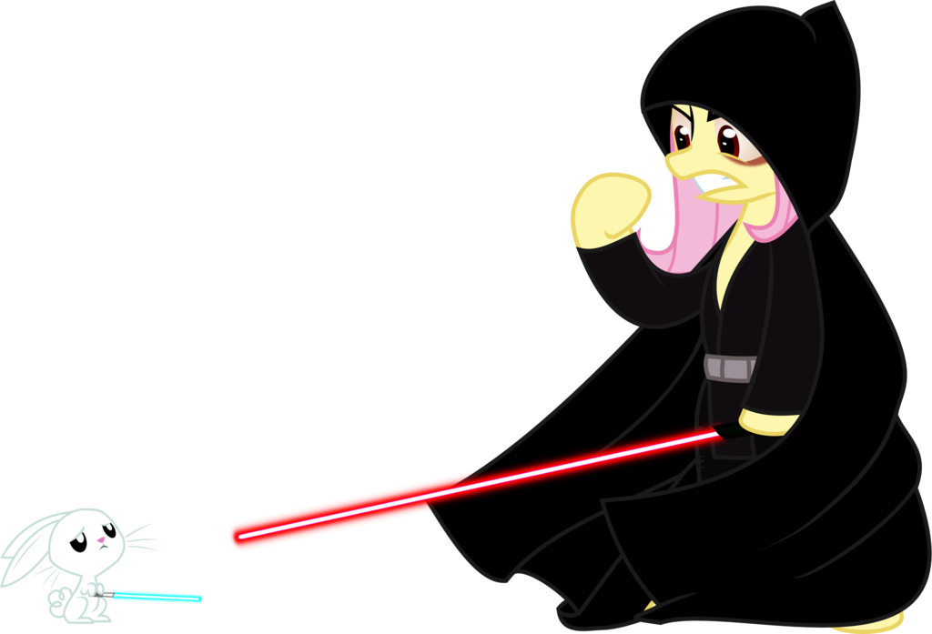 Fluttershy, Fluttersith, Glare, Gritted Teeth, Hoof - Base Mlp Star Wars (1024x697), Png Download