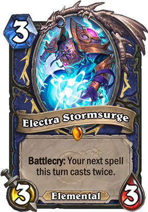 Electra Stormsurge - Lady In White Hearthstone (300x429), Png Download