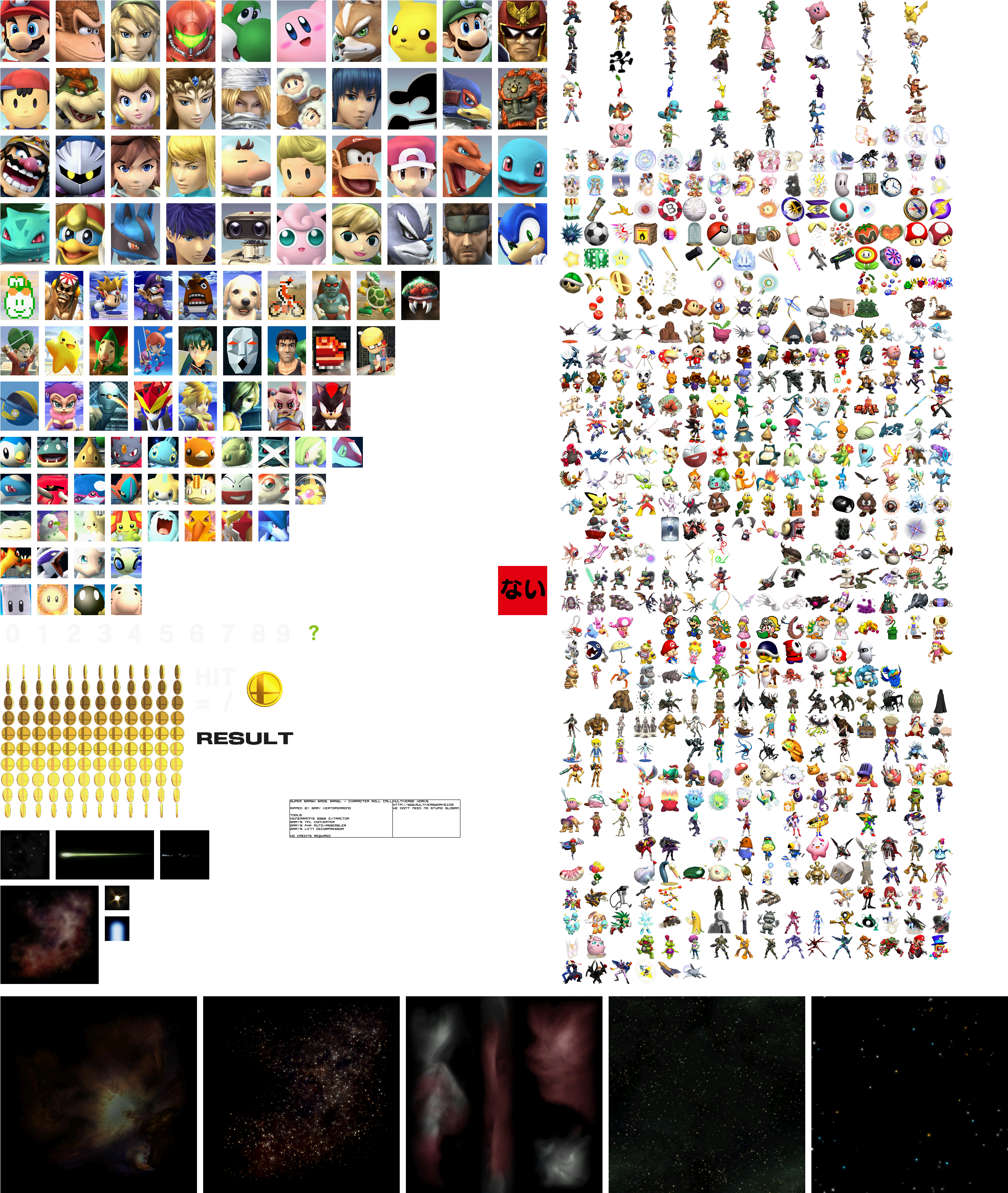 Click For Full Sized Image Roll Call - Super Smash Bros Wii U Roll Call (2656x3136), Png Download