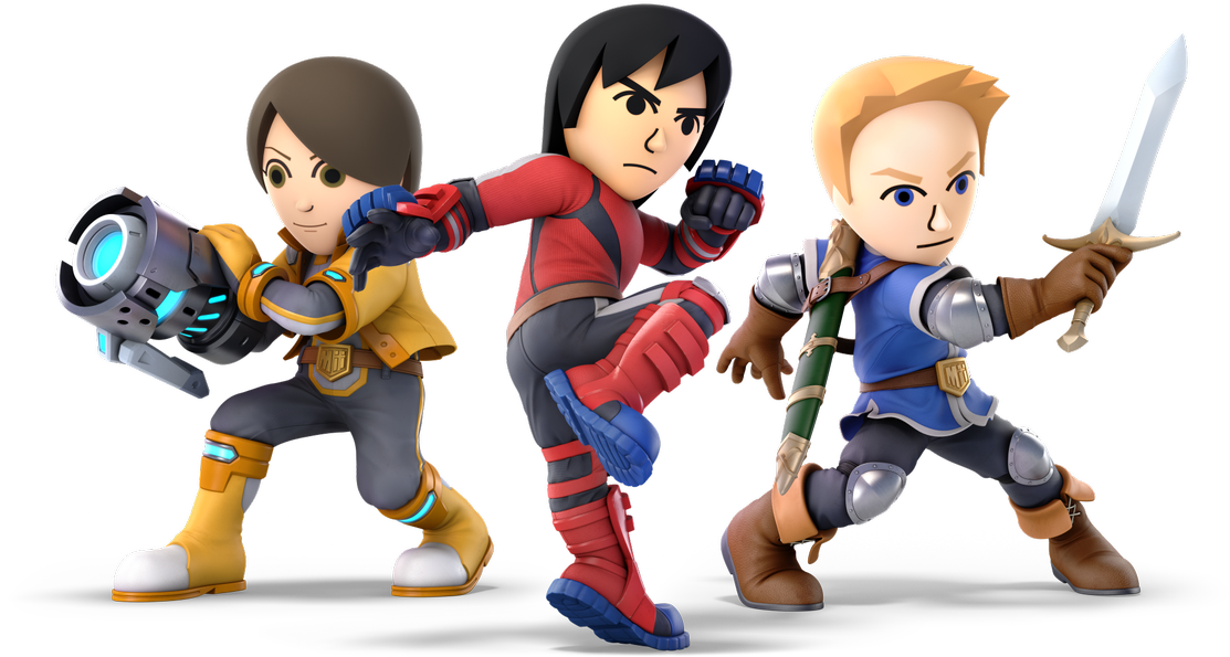 Their Updated Looks Required A Whole Lot More Fine - Mii Smash Bros Ultimate (1200x723), Png Download