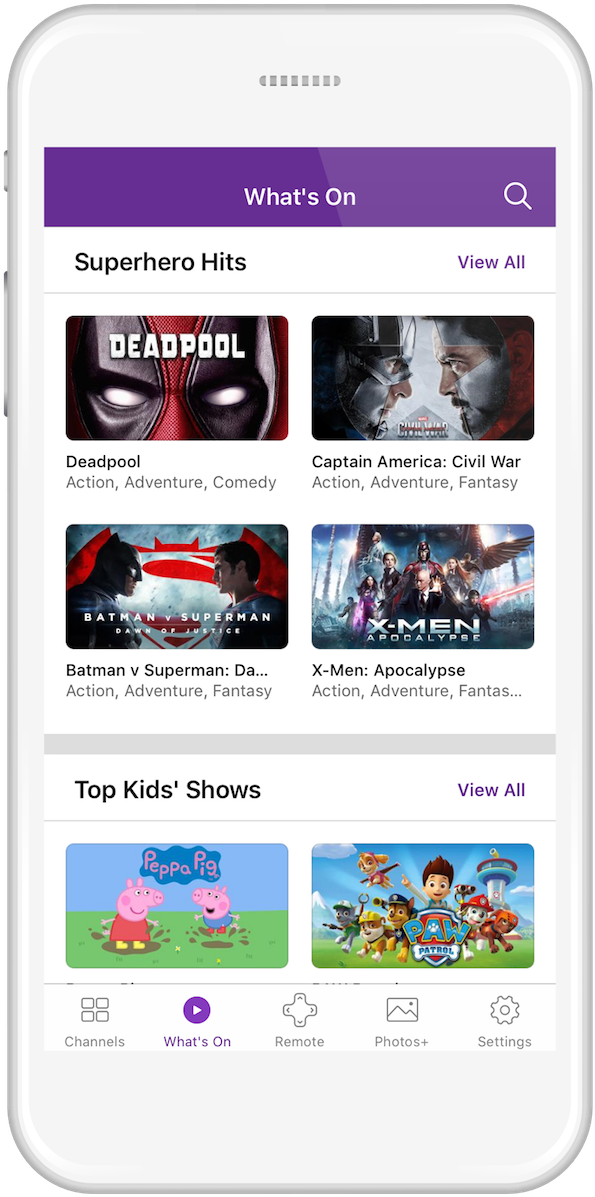 Roku Mobile App Ios Android Whats On - Roku App Screen Iphone (700x1278), Png Download