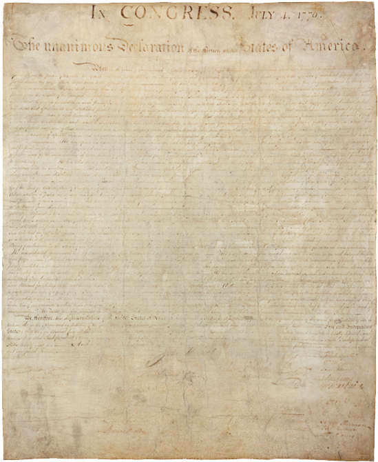 Actual Declaration Of Independence (669x669), Png Download