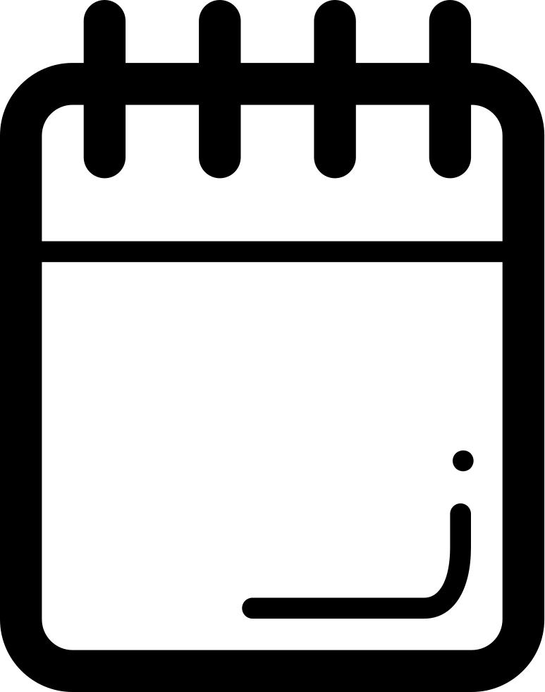 Notepad Svg Png Icon Free Download - Bloco De Notas Icon (773x980), Png Download