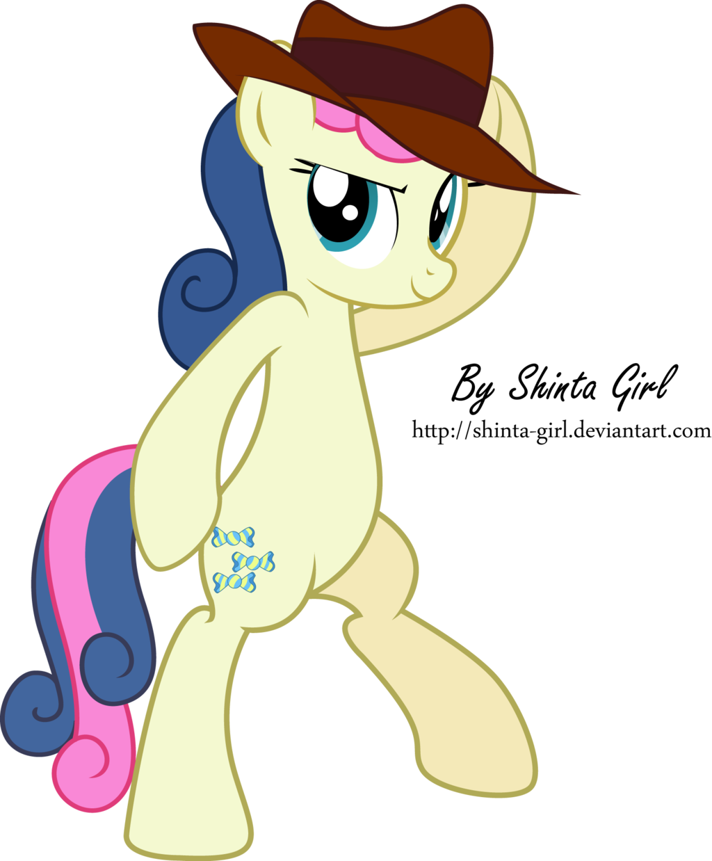 Shinta-girl, Background Pony, Bon Bon, Perry, Perry - Digital Art (1024x1238), Png Download