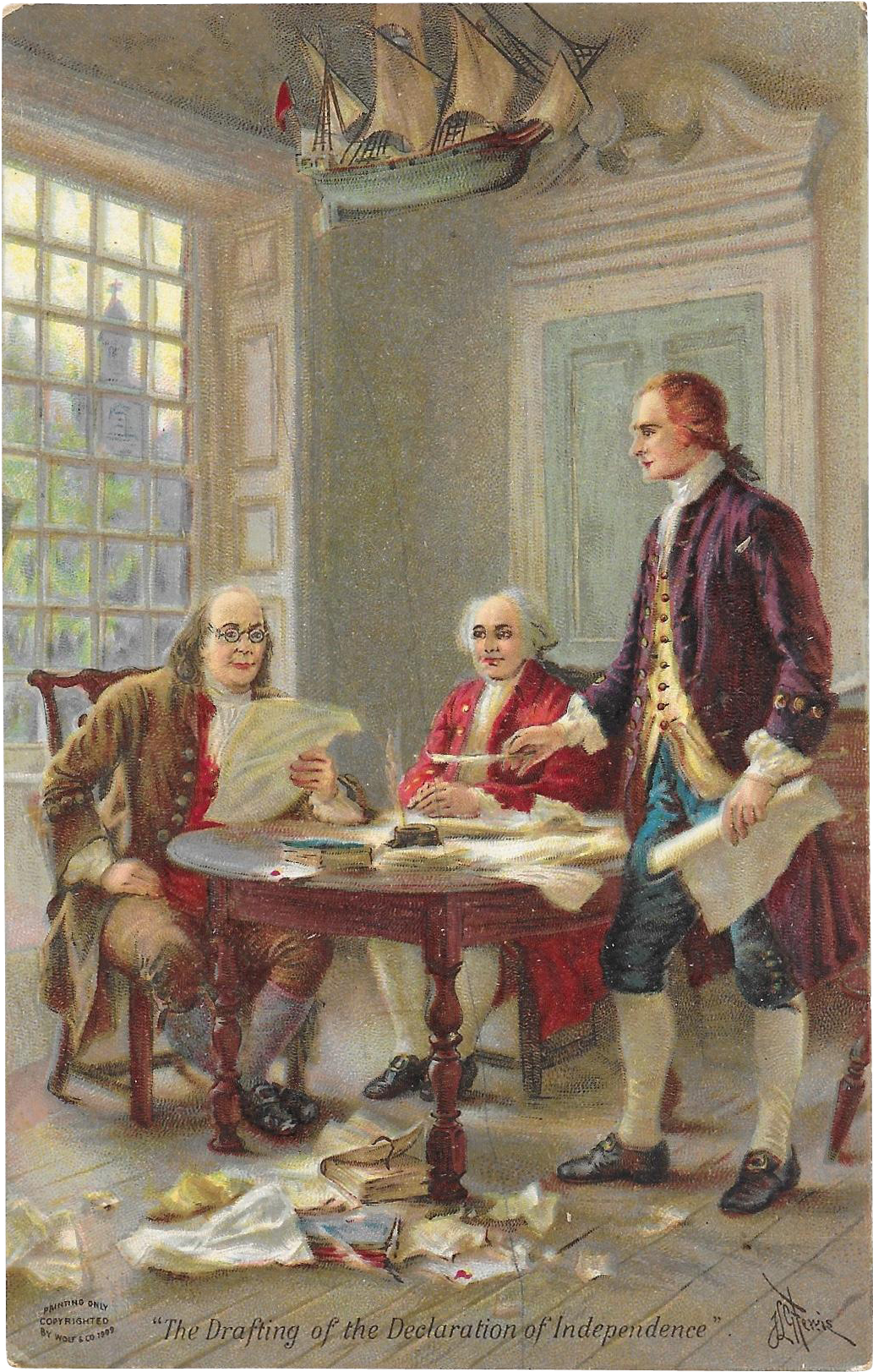 Jayne's Drafting Of The Declaration Of Independence - Autobiography Of Thomas Jefferson [book] (1622x1622), Png Download