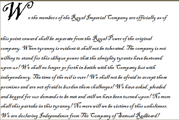 Article Of Independence - Oiw Note Cards (589x395), Png Download