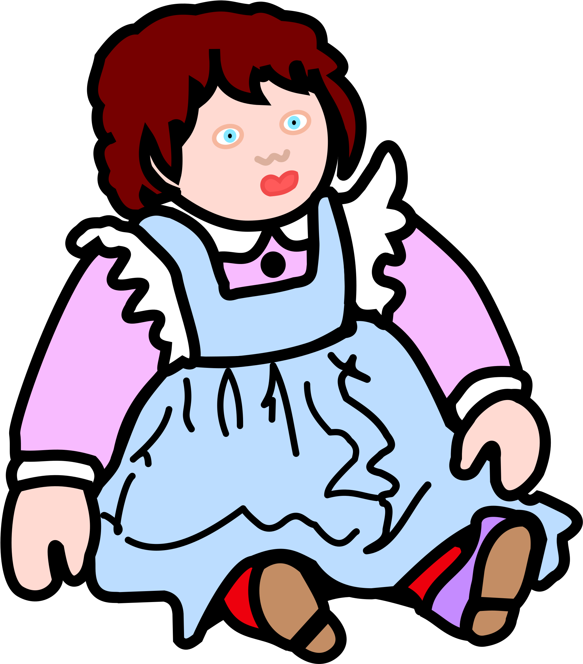 Dall Clipart Art - Big Doll Clipart (2123x2400), Png Download