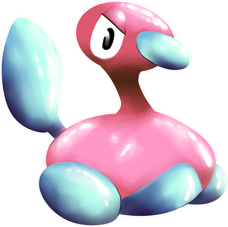 Shiny Porygon2 Pokédex (800x796), Png Download