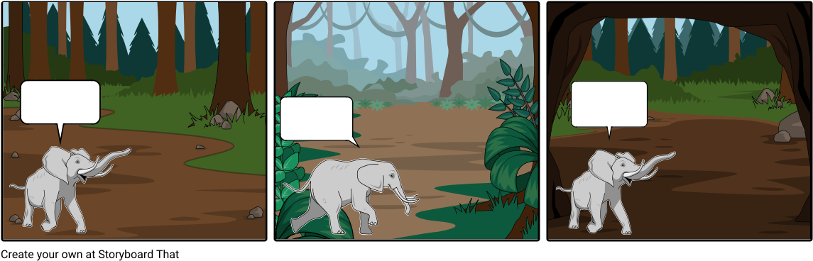 Comic Elephants - Comics (1164x385), Png Download