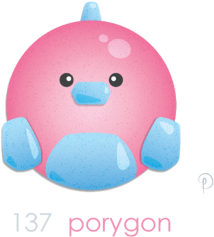 Porygon Remix - Porygon Baby (500x467), Png Download