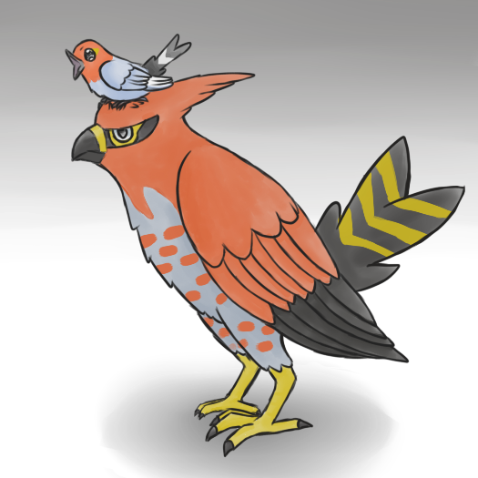 Fletchling And Talonflame By Scribblebirb - Fletchling Talonflame (525x525), Png Download