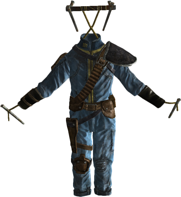 Hanging Armored Vault Suit - Armored Vault (690x732), Png Download