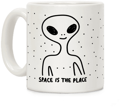 Space Is The Place Coffee Mug - Llama Doesnt Want Your Drama (484x484), Png Download