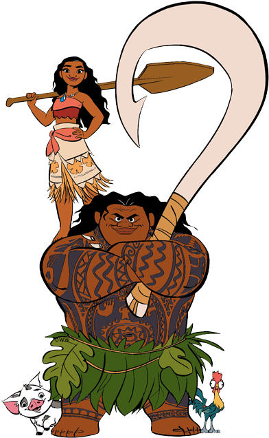 Heihei Maui, Moana, Pua, - Moana (393x642), Png Download
