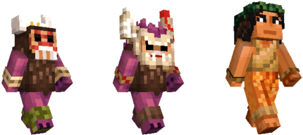 Moana Minecraft Skin Pack - Minecraft Moana Skin Pack (520x293), Png Download