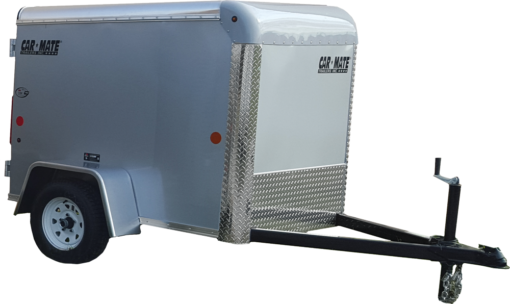 4′ Wide Custom Cargo Trailer - Car Mate Trailers, Inc. (1000x596), Png Download