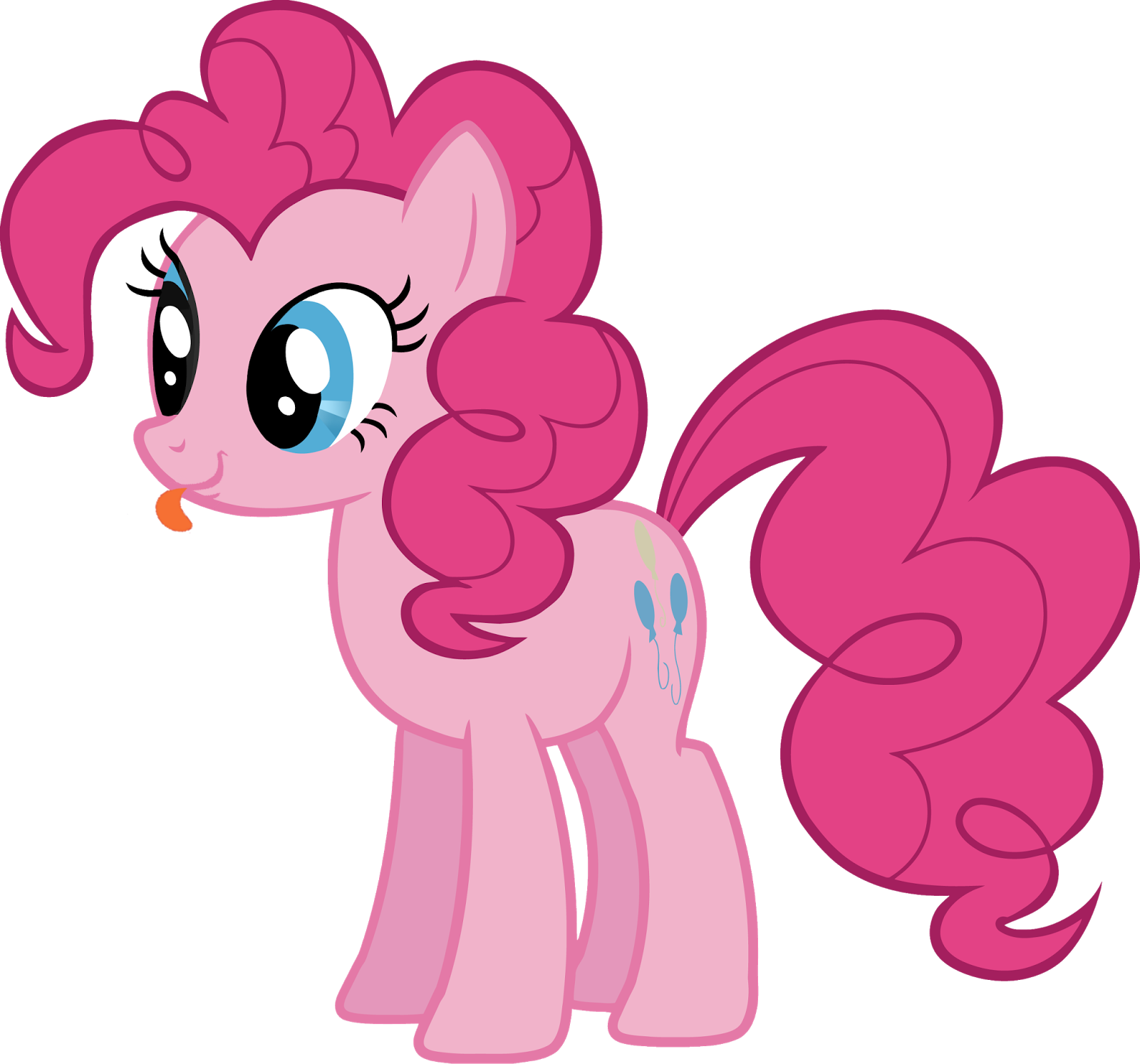 Pinkie Pie Pngs With Her Tounge Sticking Out Png's - My Little Pony Pinkie Pie (1600x1493), Png Download