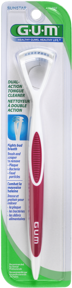 Gum® Dual Action Tongue Cleaner - Gum Tongue Cleaner = Pack Of 3 (600x600), Png Download