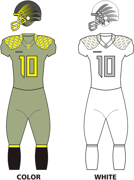 Orducks Spring13game - Oregon Ducks Football (556x651), Png Download
