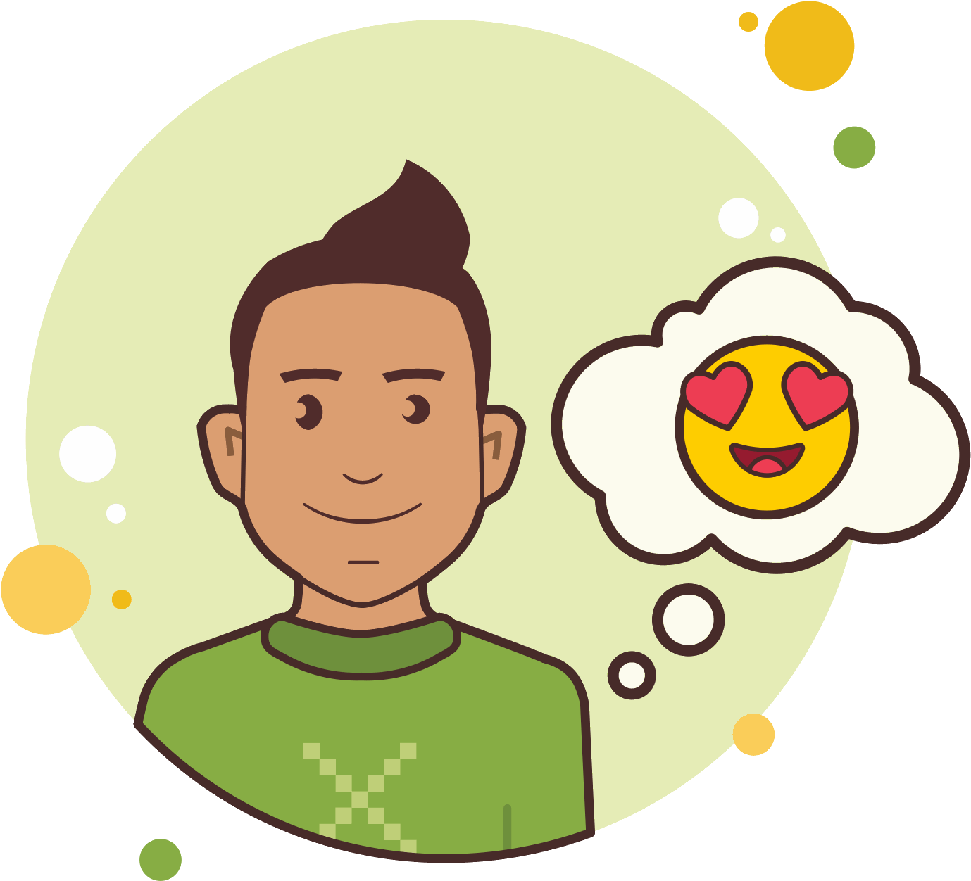 Man With In Love Emoji Icon - Icon (1600x1600), Png Download