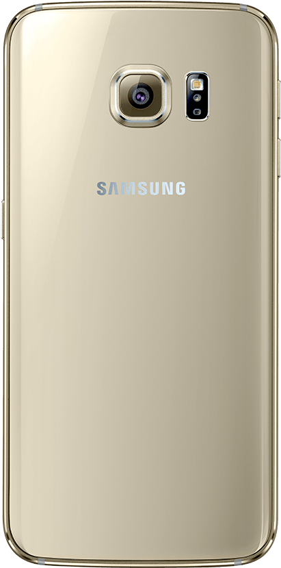 Back View Of Galaxy S6 Edge - Samsung S6 Edge Back (833x870), Png Download