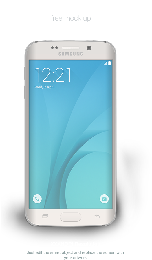 Galaxy Edge Mockup Psd (525x897), Png Download