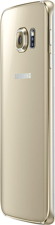 30 Degree Angled View Of Galaxy S6 Edge From The Back - Movil Samsung Galaxy S6 Edge Plus Sm G928f 32 Gb Dorado (833x870), Png Download
