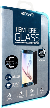 33mm Tempered Glass For Samsung Galaxy S6 - Odoyo 0.3mm Tempered Glass Screen Protector (600x600), Png Download