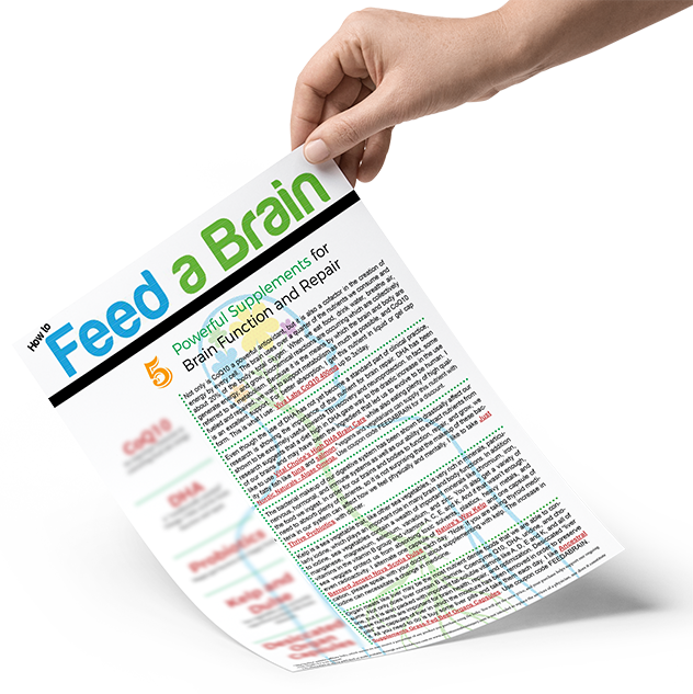 Favorite Supplement Handout - Brain (632x633), Png Download