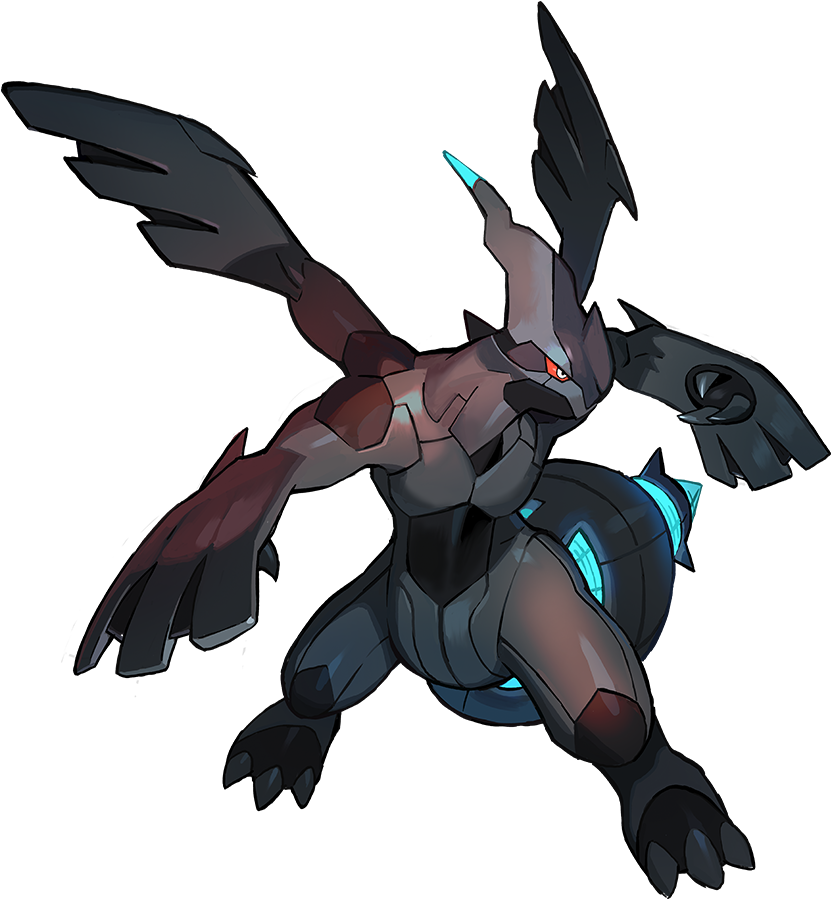 Zekrom - Reshiram - Zekrom (580x580), Png Download