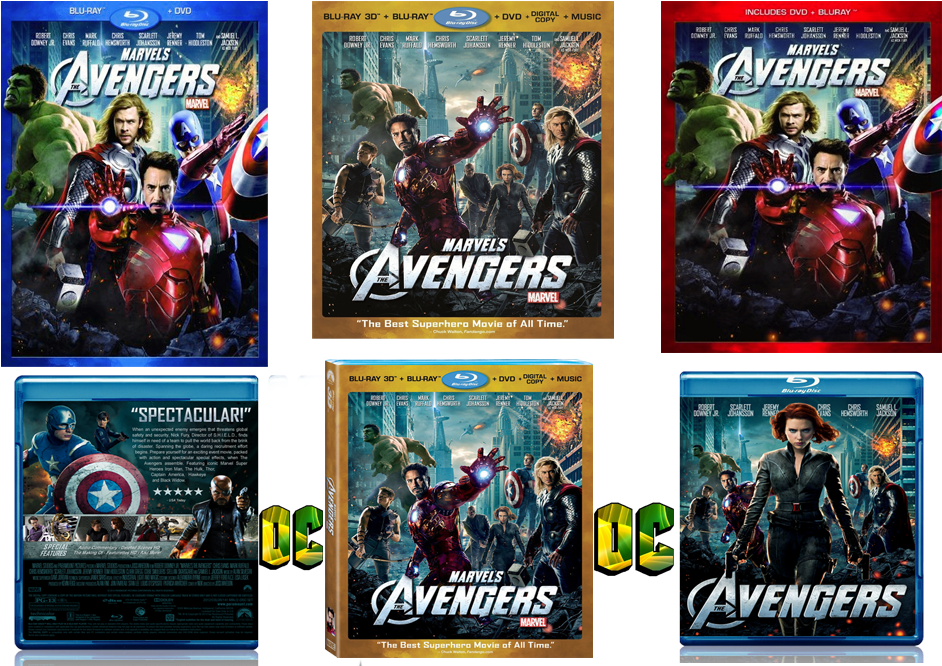 Image - Avengers [dvd/blu-ray 3d] (1000x691), Png Download