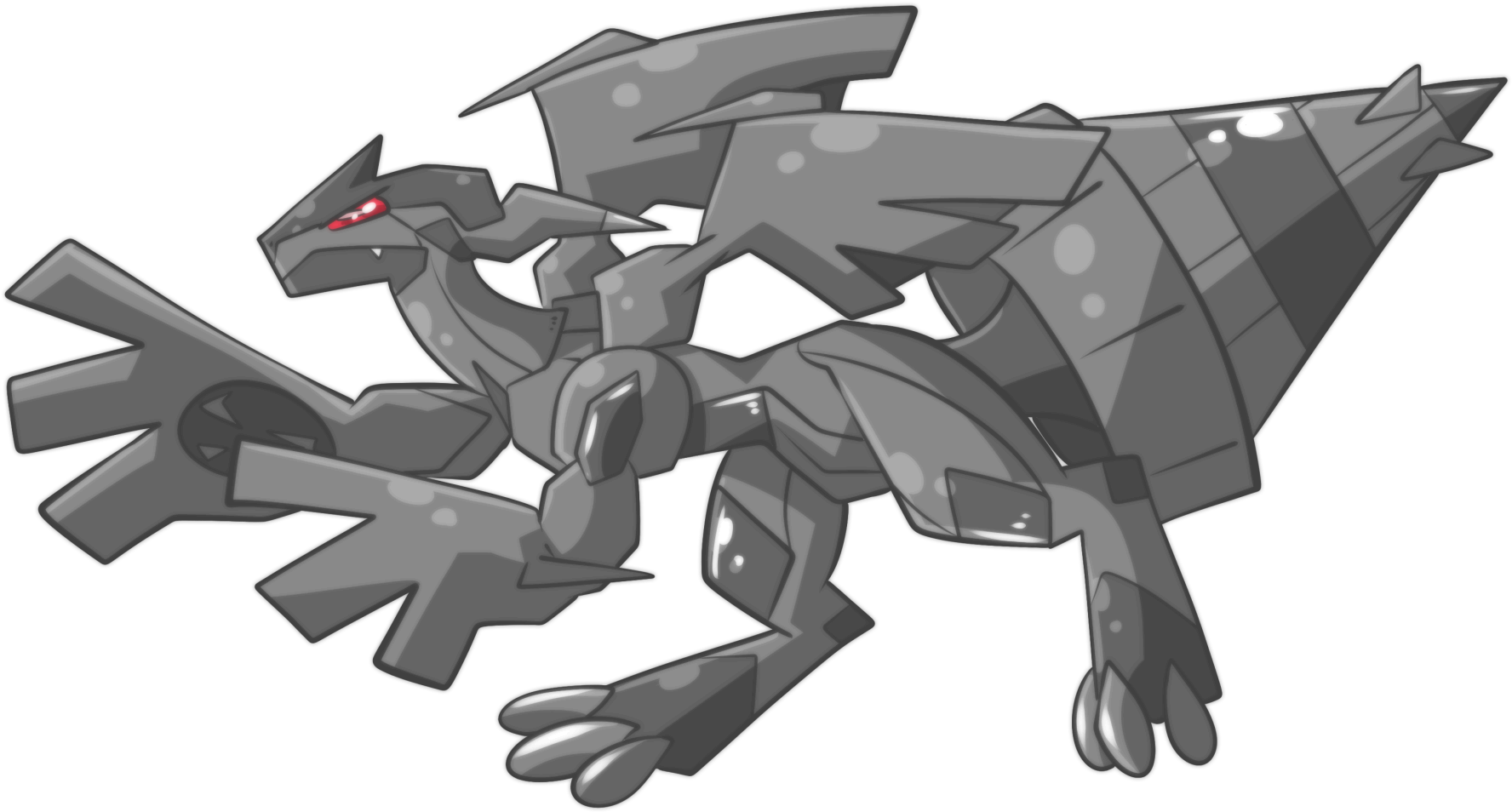 View Zekrom , - Illustration (1841x1000), Png Download