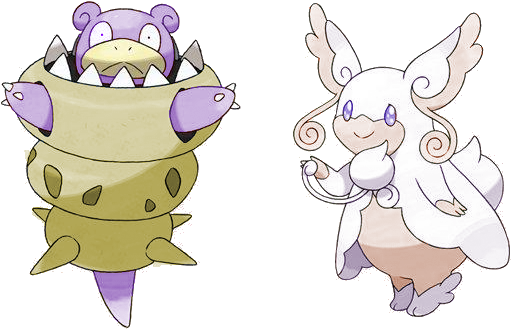 Spoilermy Take On Shiny Mega Slowbro And Mega Audino - Pokémon Mega Slowbro (588x374), Png Download