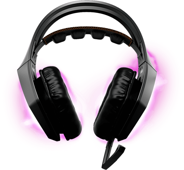 1 Surround Sound - Asus Rog Wireless Headset (623x575), Png Download