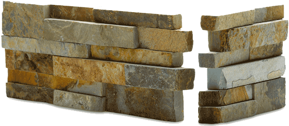 Norstone Ochre Blend Stacked Stone Veneer For Feature - Stone Veneer (640x325), Png Download