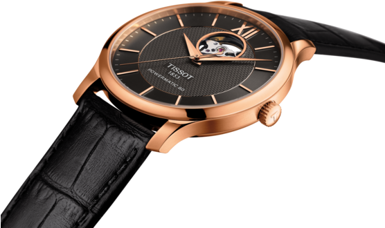 Tissot Tradition Powermatic 80 Open Heart - Tissot Tradition Powermatic 80 Open Hart (555x841), Png Download