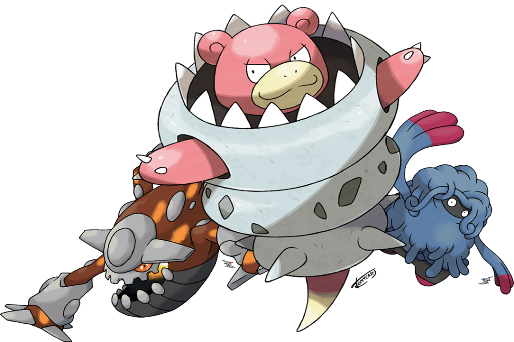Water Grass - Pokemon Mega Slowbro (1024x682), Png Download