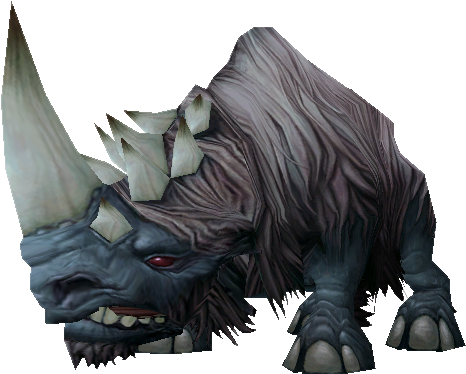 Rhino - World Of Warcraft Rhino (589x419), Png Download
