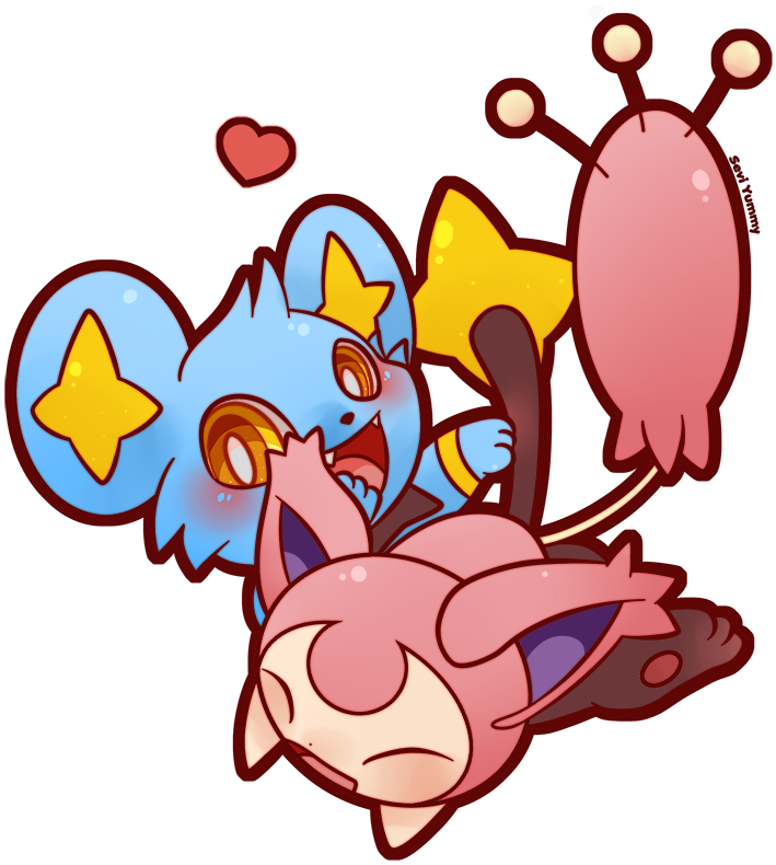Chibi Shinx & Skitty Support Me On Patreon - Chibi Shinx (800x832), Png Download