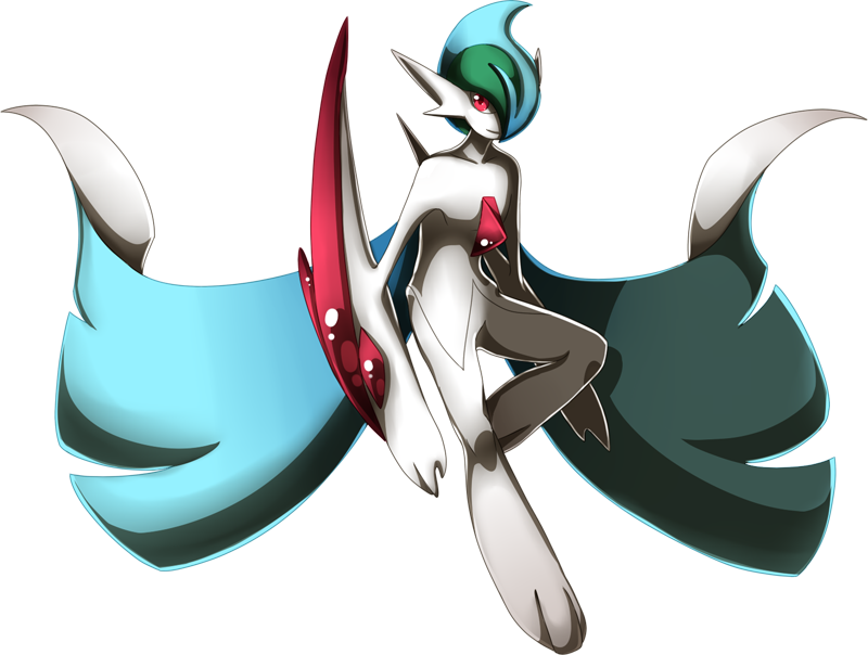 Pokemon Mega-gallade Is A Fictional Character Of Humans (800x604), Png Download