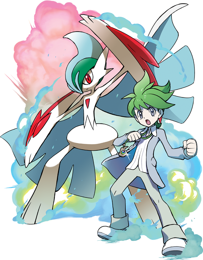 Wally's Mega Gallade - Gallade Y Mega Gallade (468x600), Png Download